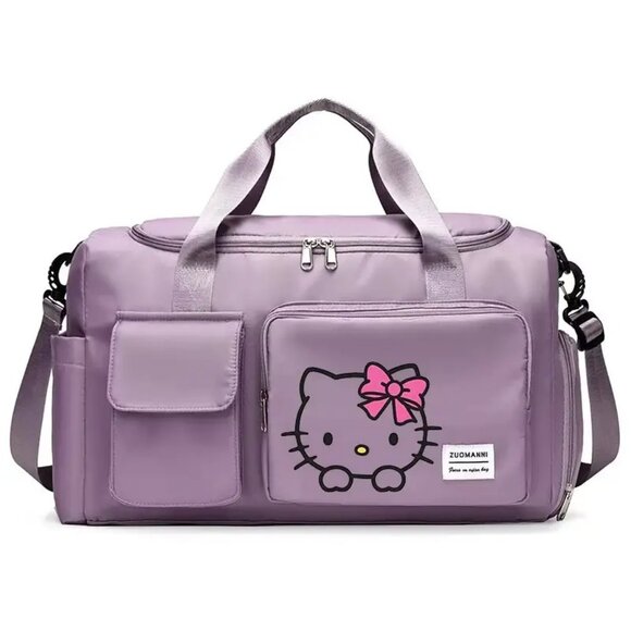 hello kitty Large Capacity Gym & Travel Duffel Bag with Shoe Compartment - Picture 1 of 4